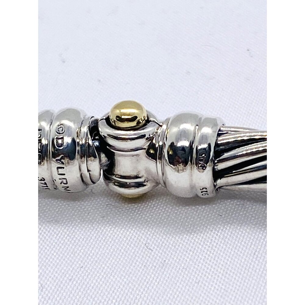 David Yurman Hinge Watch Case Bangle Bracelet 925 585 14k 8.5" View 5